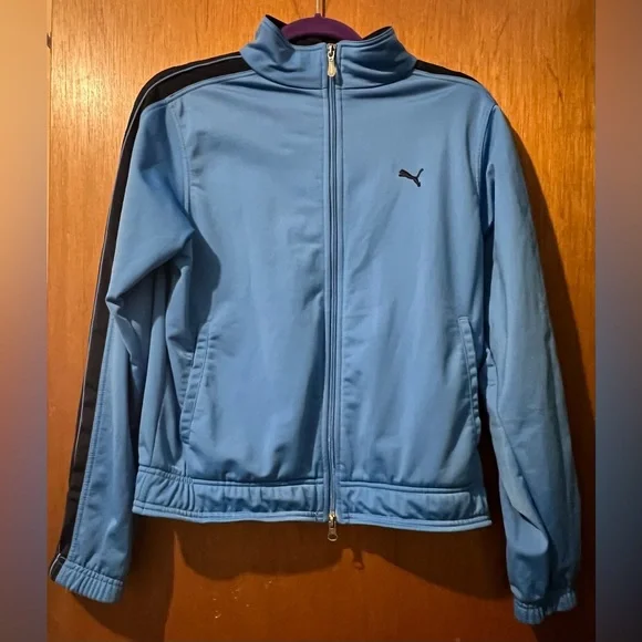 Puma Women’s Blue Track Jacket ASO Jessica Simpson Newlyweds Size Large Y2K - Picture 5 of 12